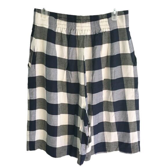 NWT VTG KATHRYN DEENE Ribcage Rise Wide Leg Buffalo Plaid Gaucho Shorts SZ 10 - Picture 8 of 12